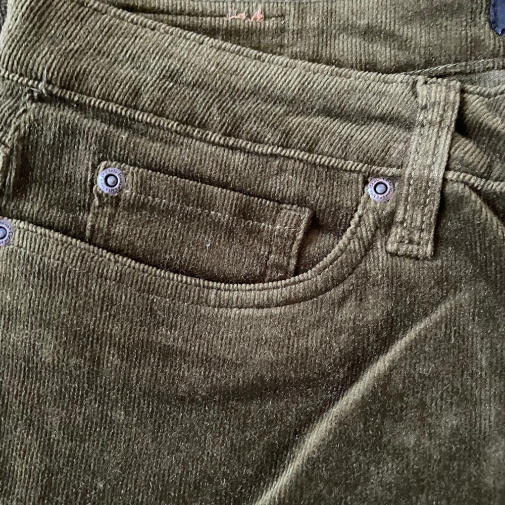 Cielo Jeans Olive Green Corduroy Flare Pants Low Rise Y2K Size 9 SP7057 NWT - Picture 12 of 14